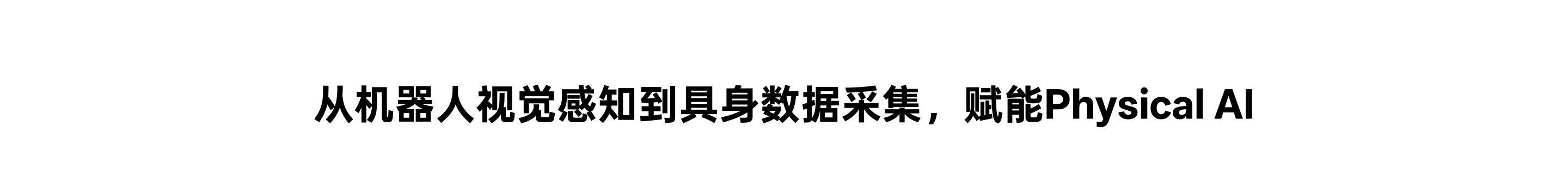 从机械人视觉感知到具身数据采集，，，，，，，，赋能 Physical AI